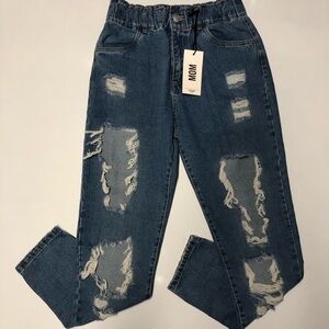 Refuge denim MOM high rise paperbag jeans size L